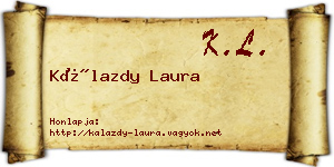 Kálazdy Laura névjegykártya